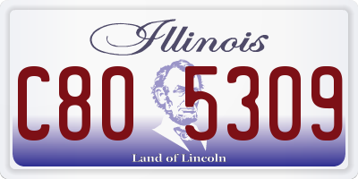 IL license plate C805309