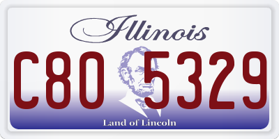 IL license plate C805329