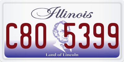 IL license plate C805399