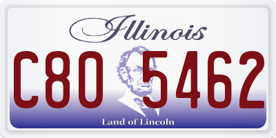 IL license plate C805462