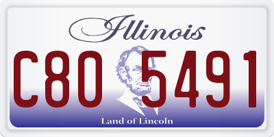 IL license plate C805491