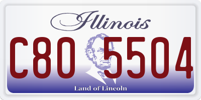 IL license plate C805504