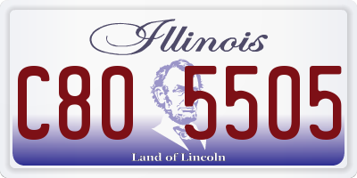 IL license plate C805505