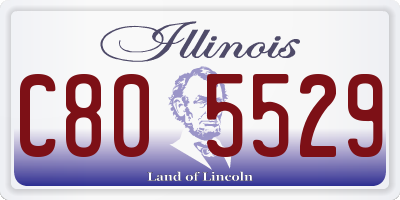 IL license plate C805529