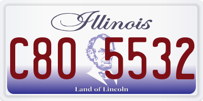 IL license plate C805532