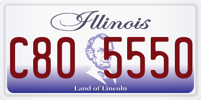 IL license plate C805550