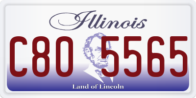 IL license plate C805565