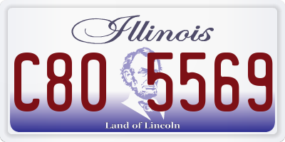 IL license plate C805569