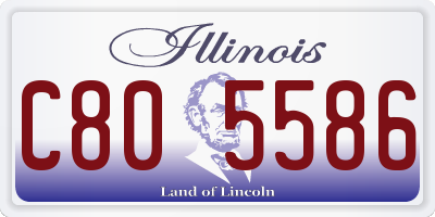 IL license plate C805586