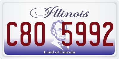 IL license plate C805992