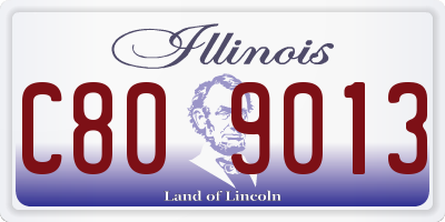 IL license plate C809013