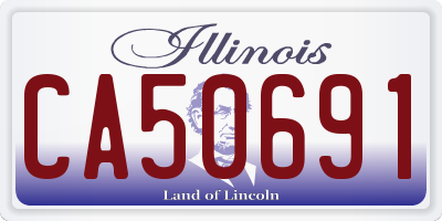 IL license plate CA50691