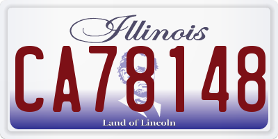 IL license plate CA78148