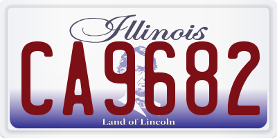 IL license plate CA9682