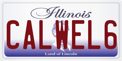 IL license plate CALWEL6