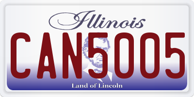 IL license plate CAN5005