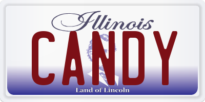 IL license plate CANDY