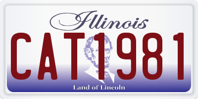 IL license plate CAT1981