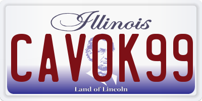 IL license plate CAVOK99