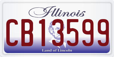 IL license plate CB13599