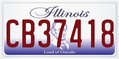 IL license plate CB37418