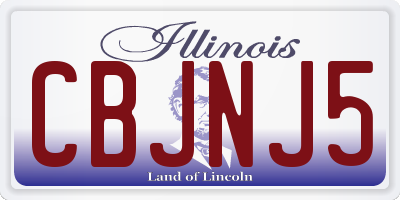 IL license plate CBJNJ5