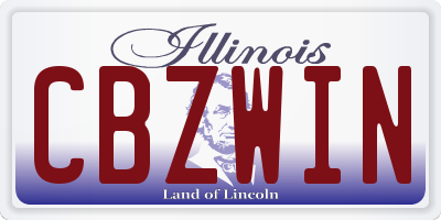 IL license plate CBZWIN