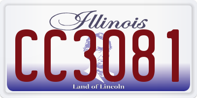 IL license plate CC3081