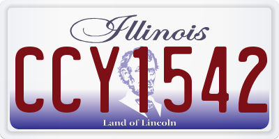 IL license plate CCY1542