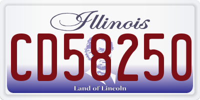 IL license plate CD58250