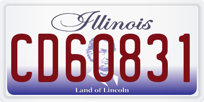 IL license plate CD60831