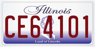 IL license plate CE64101