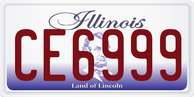 IL license plate CE6999