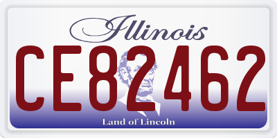 IL license plate CE82462