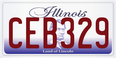 IL license plate CEB329