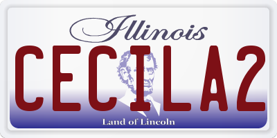 IL license plate CECILA2