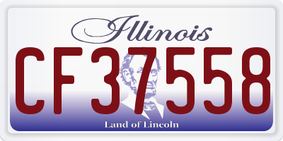 IL license plate CF37558