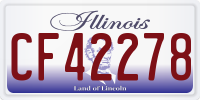 IL license plate CF42278