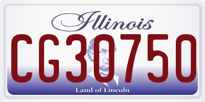 IL license plate CG30750