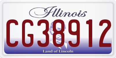 IL license plate CG38912