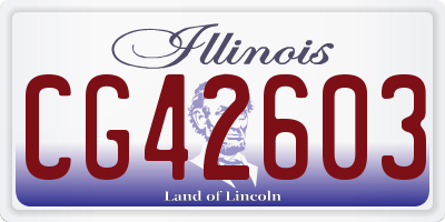 IL license plate CG42603