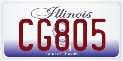 IL license plate CG805