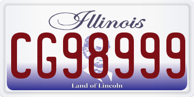 IL license plate CG98999