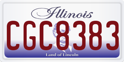 IL license plate CGC8383