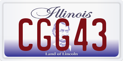 IL license plate CGG43