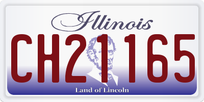 IL license plate CH21165