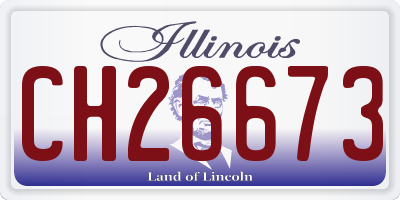 IL license plate CH26673