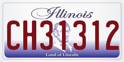 IL license plate CH31312