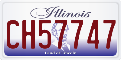 IL license plate CH57747