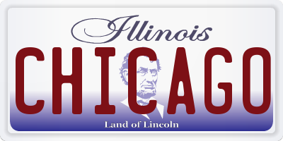 IL license plate CHICAGO